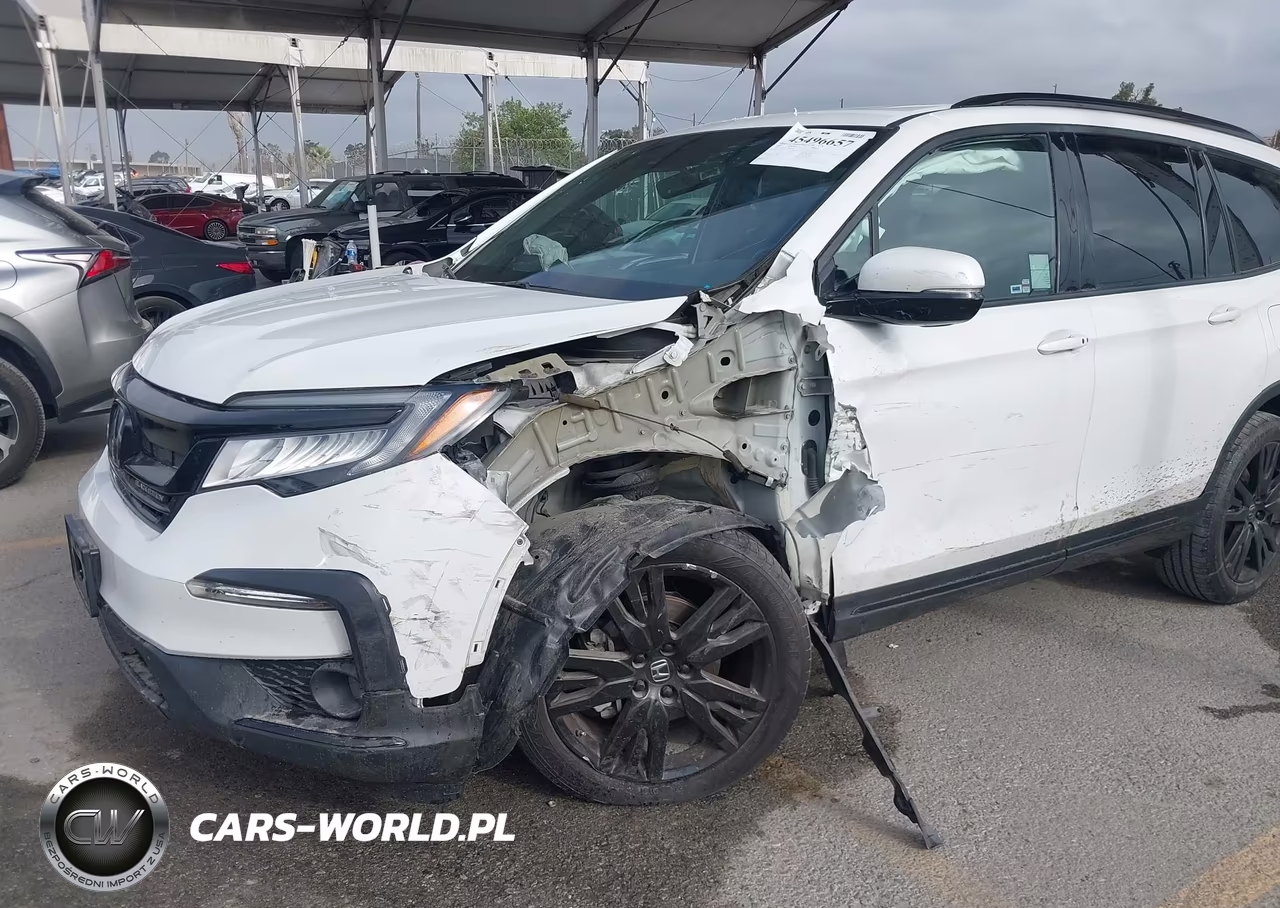 2022 Honda Pilot Awd Black Edition VIN:5FNYF6H72NB062286 - 6