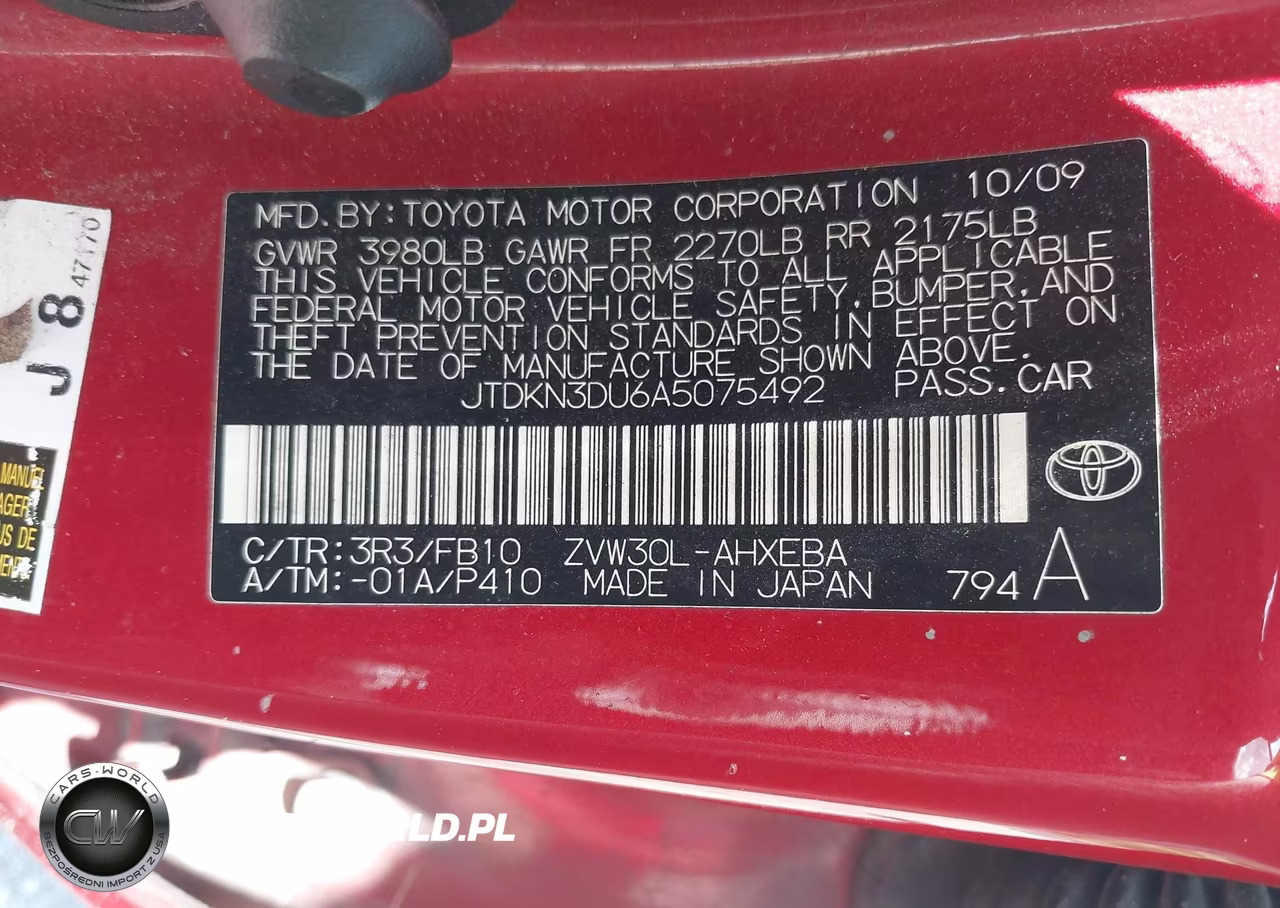 2010 Toyota Prius Iii VIN:JTDKN3DU6A5075492 - 9