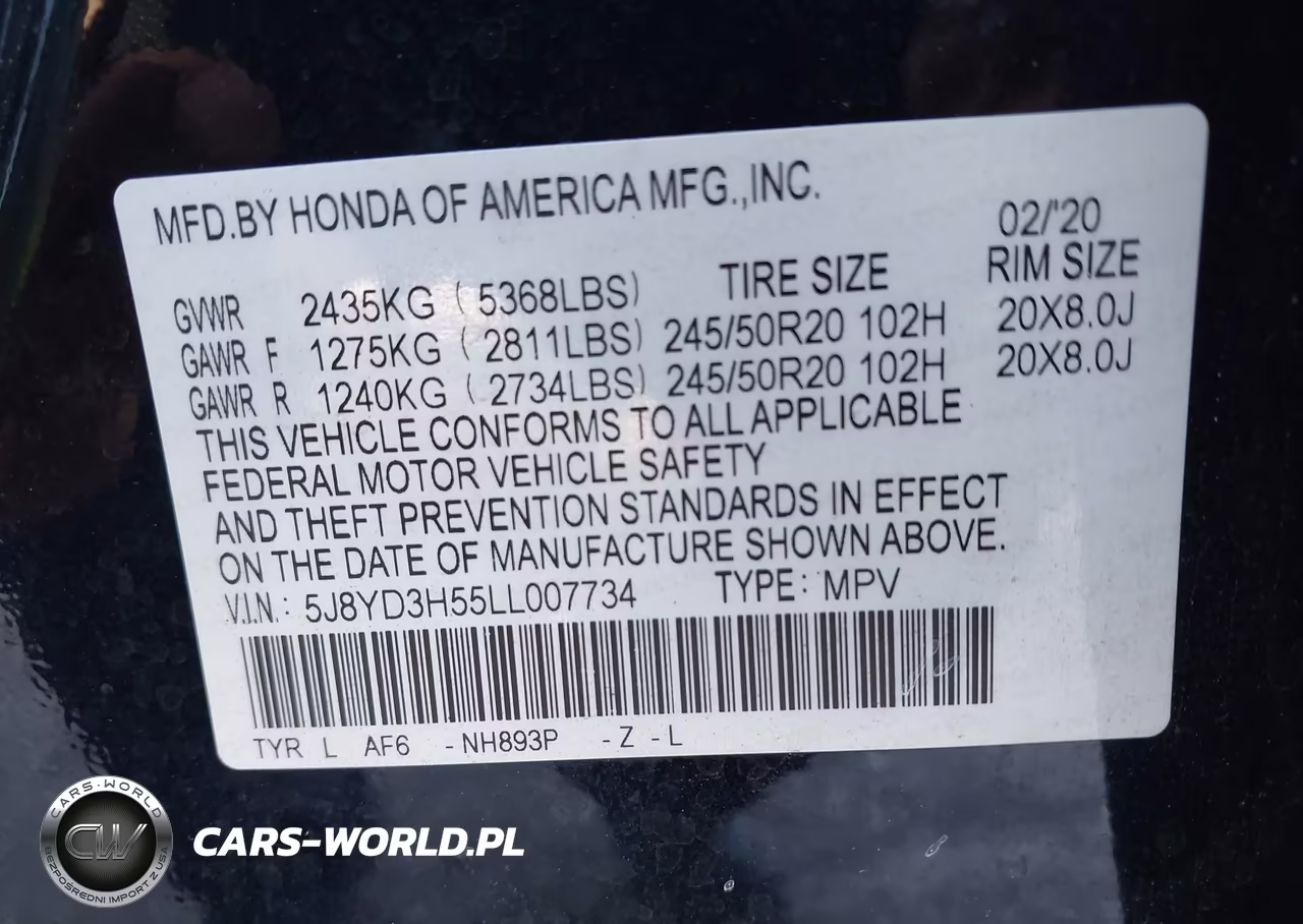 2020 Acura Mdx Technology Package VIN:5J8YD3H55LL007734 - 9