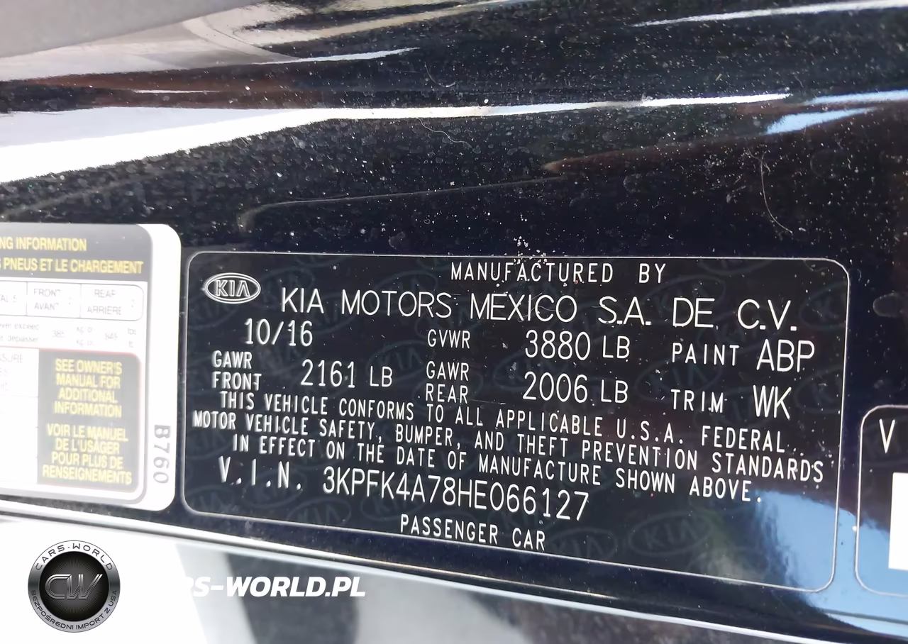 2017 Kia Forte Lx VIN:3KPFK4A78HE066127 - 9