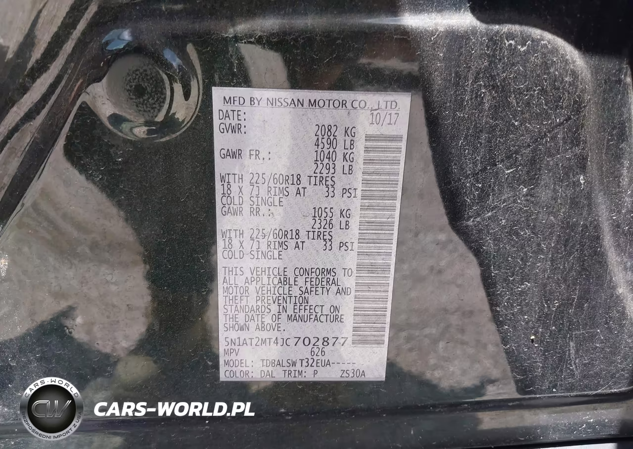 2018 Nissan Rogue Sl VIN:5N1AT2MT4JC702877 - 9