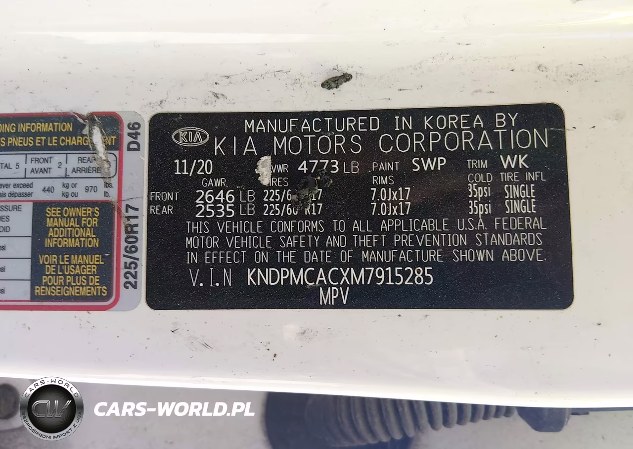 2021 Kia Sportage Lx VIN:KNDPMCACXM7915285 - 9