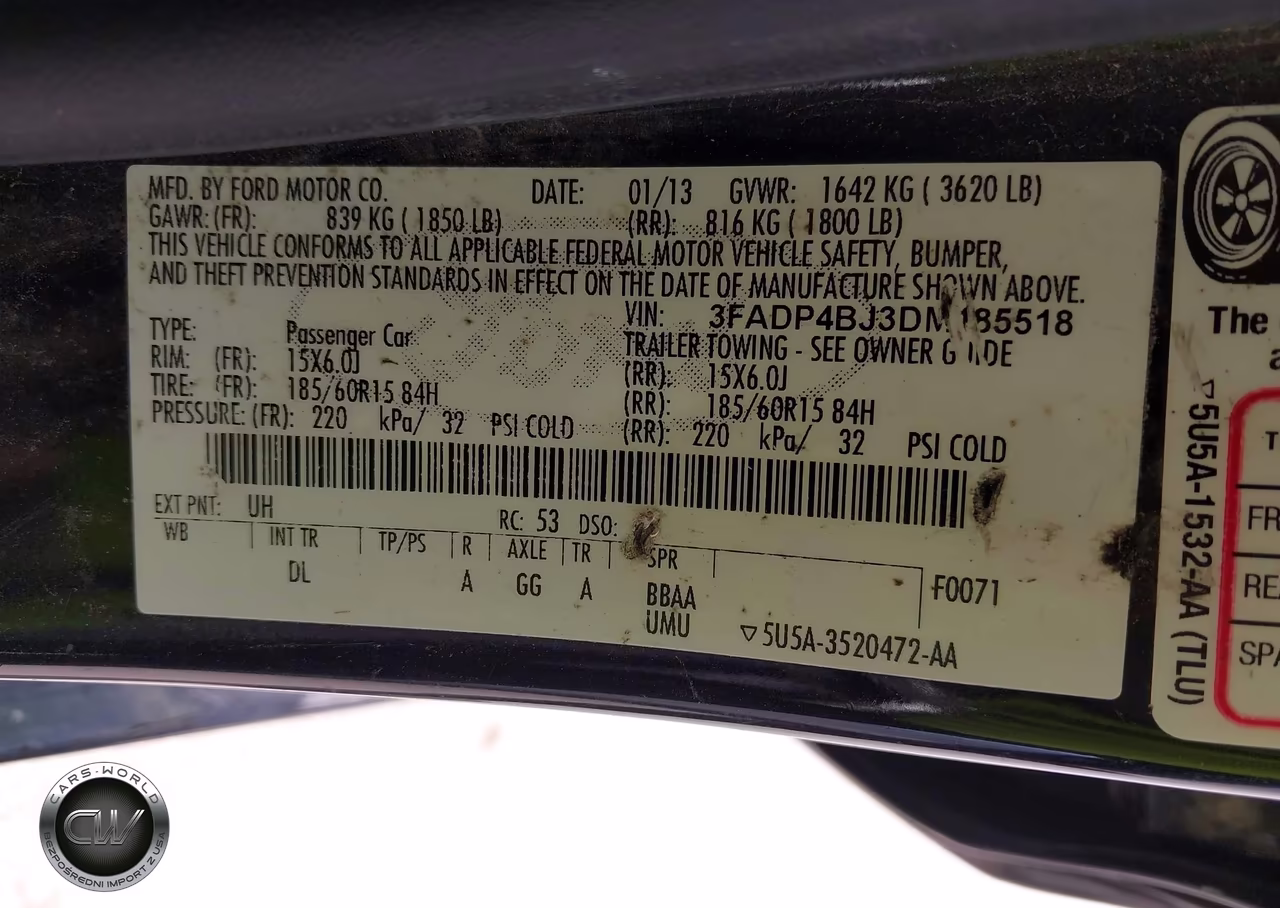 2013 Ford Fiesta Se VIN:3FADP4BJ3DM185518 - 9