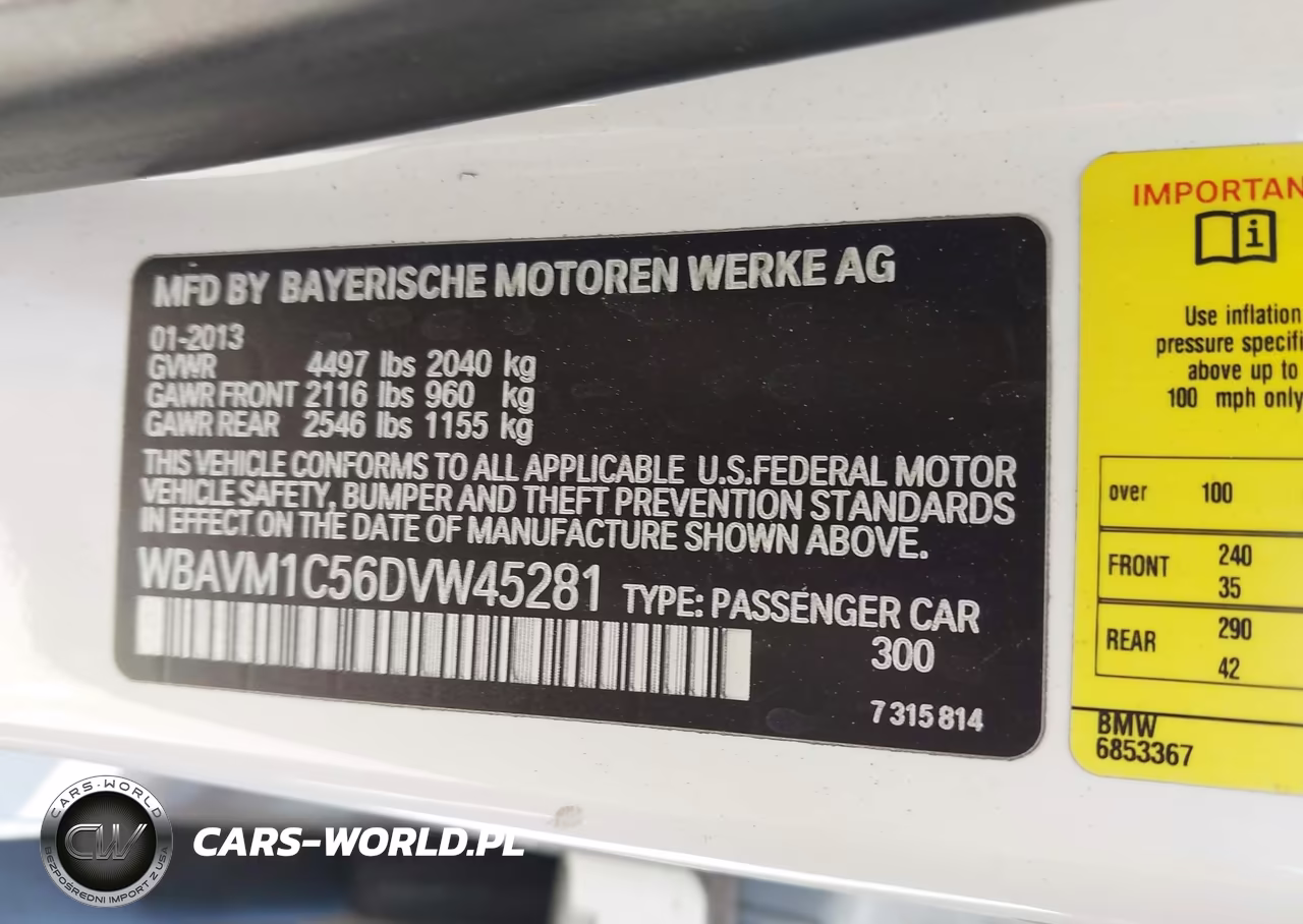 2013 BMW X1 Sdrive28I VIN:WBAVM1C56DVW45281 - 9