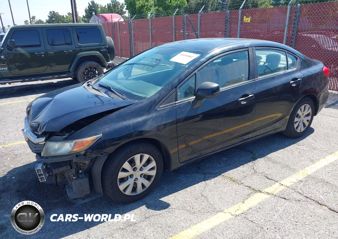 2012 Honda Civic Lx VIN:19XFB2F59CE310114 - 2