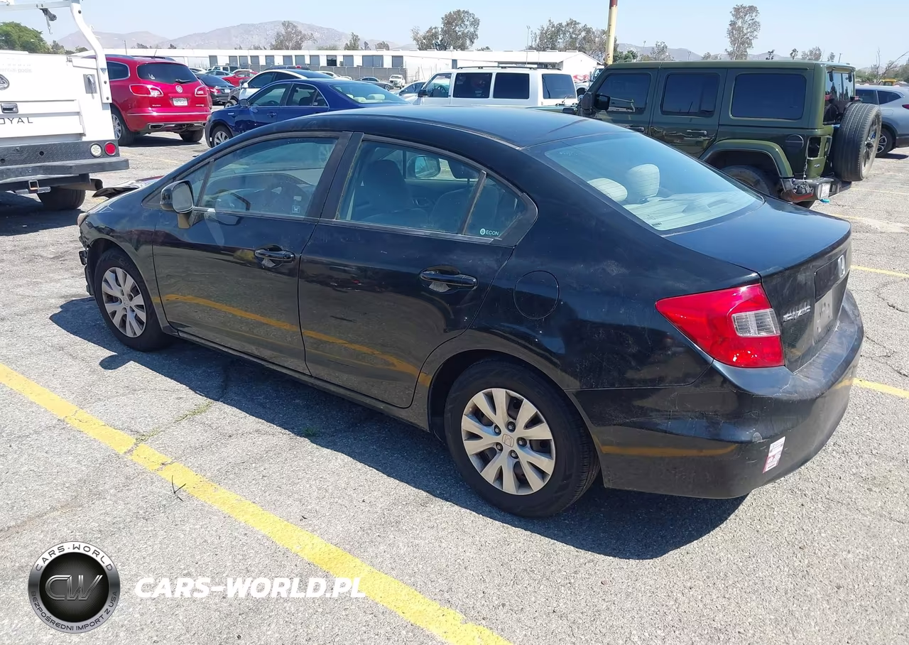 2012 Honda Civic Lx VIN:19XFB2F59CE310114 - 3