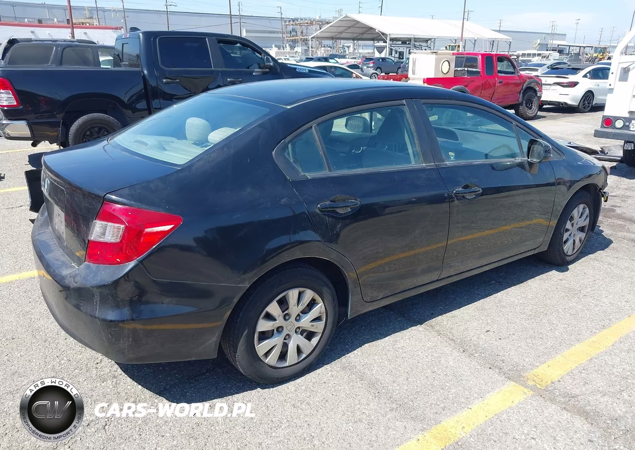 2012 Honda Civic Lx VIN:19XFB2F59CE310114 - 4