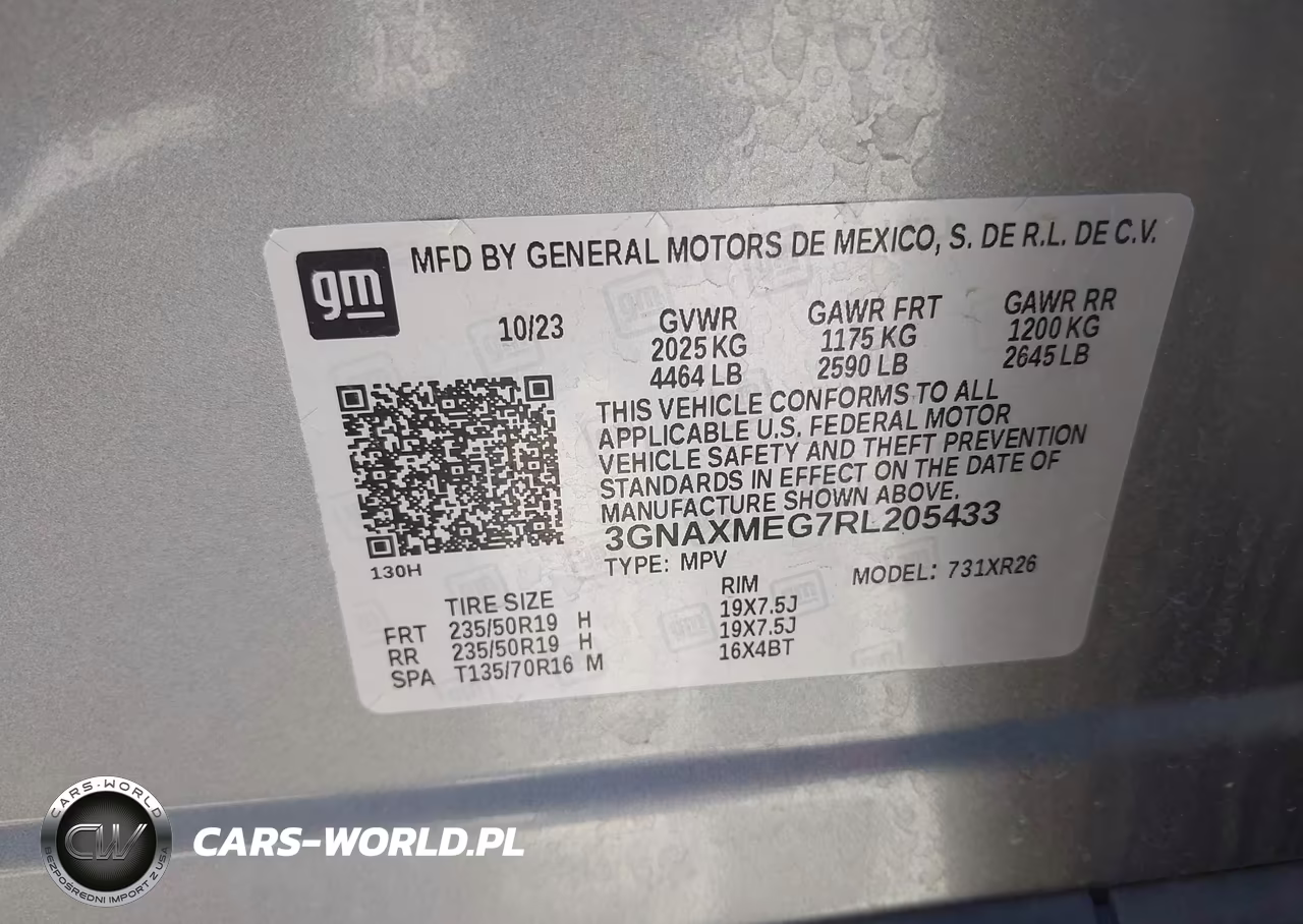 2024 Chevrolet Equinox Fwd Rs VIN:3GNAXMEG7RL205433 - 9
