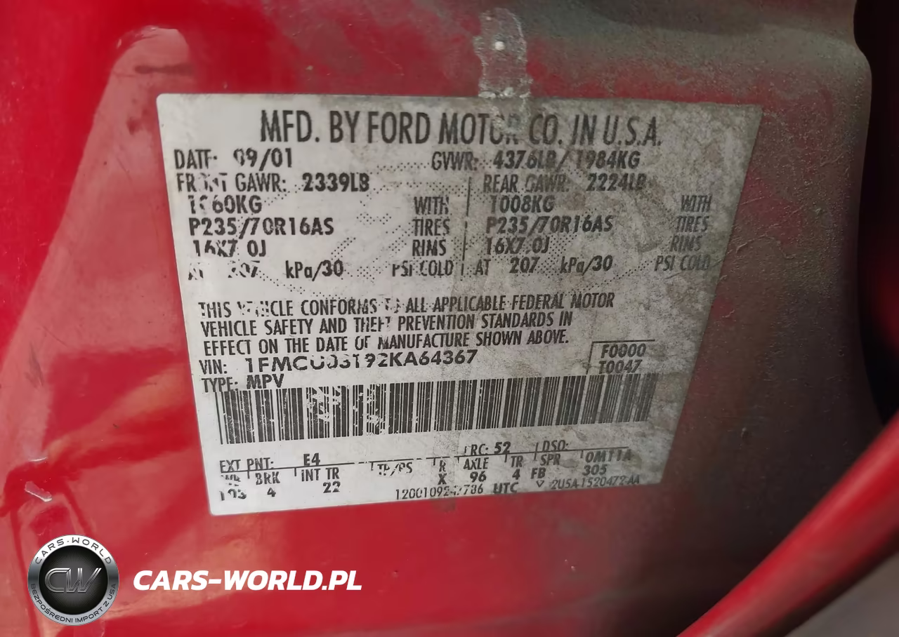 2002 Ford Escape Xlt VIN:1FMCU03192KA64367 - 9