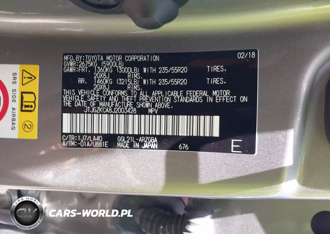 2018 Lexus Rx 350L Luxury VIN:JTJGZKCA8J2003428 - 9