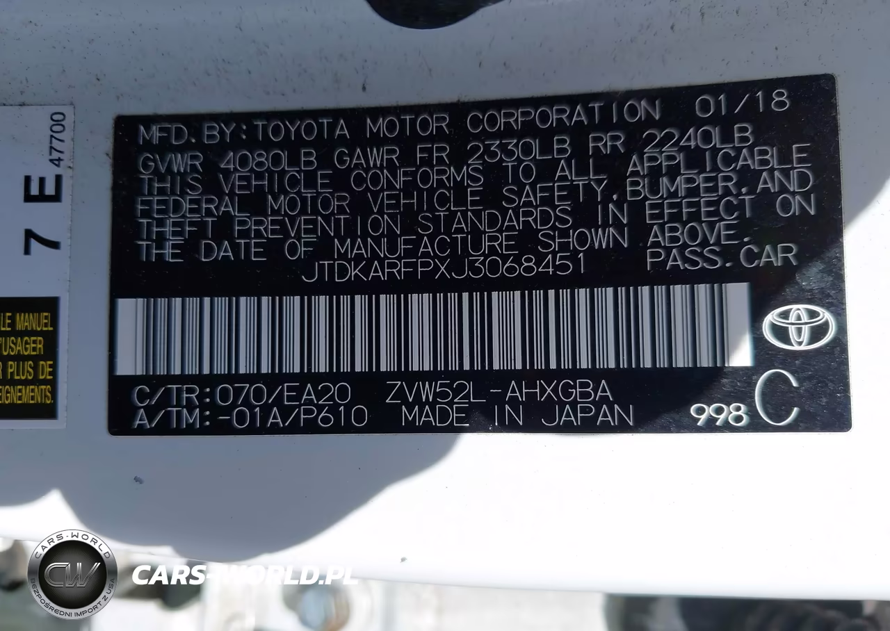 2018 Toyota Prius Prime Advanced-Plus-Premium VIN:JTDKARFPXJ3068451 - 9