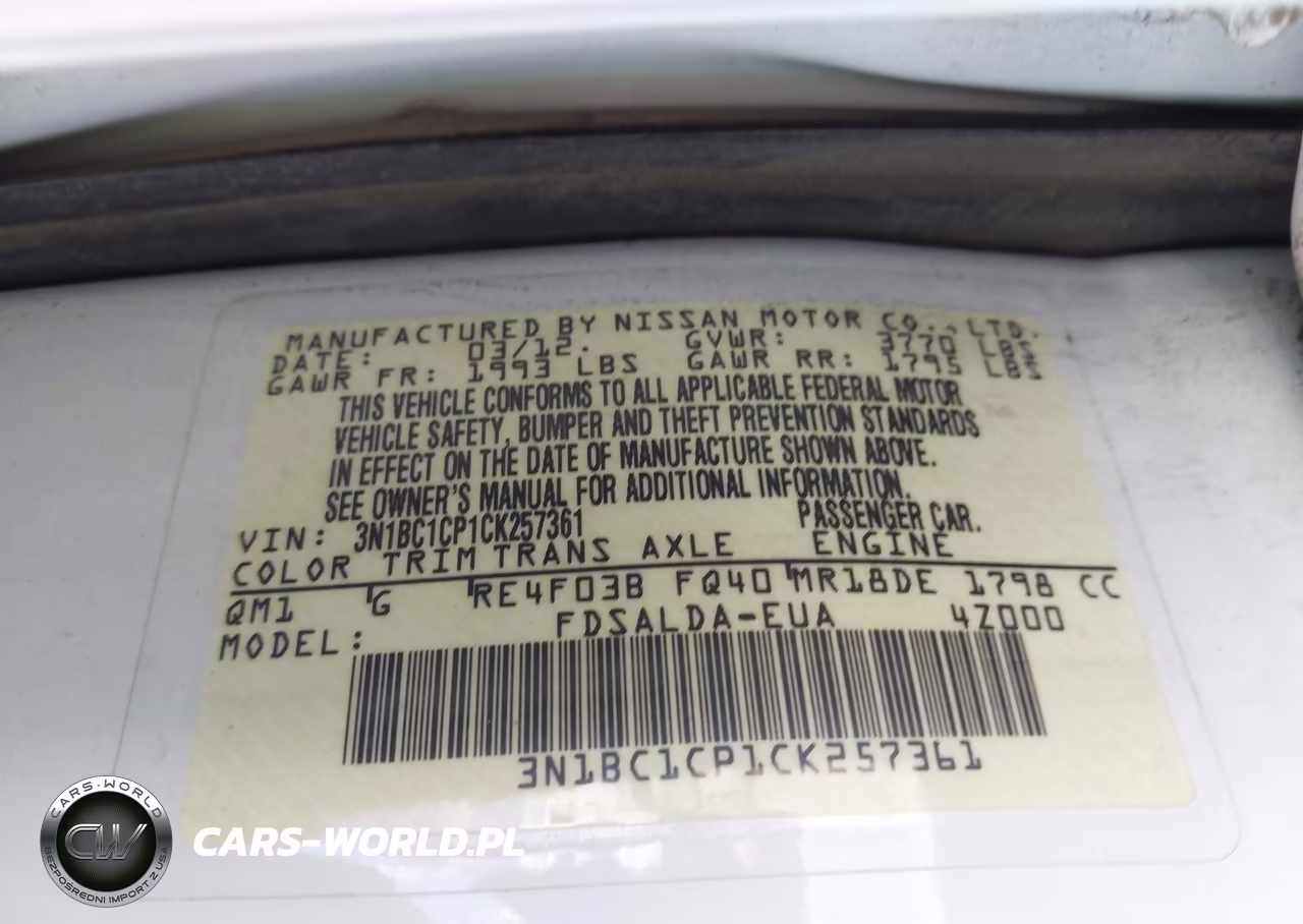 2012 Nissan Versa 1.8 S VIN:3N1BC1CP1CK257361 - 9