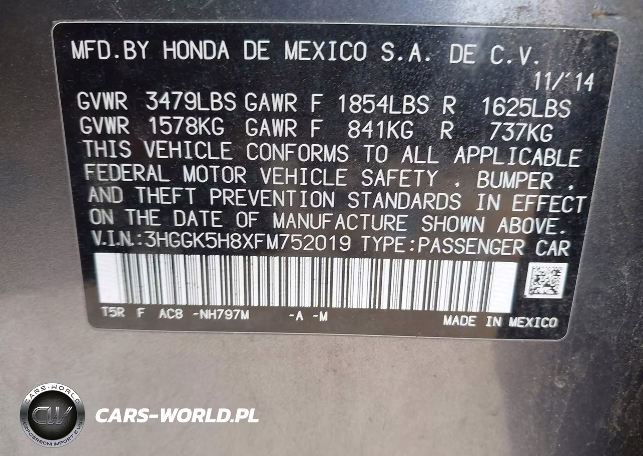 2015 Honda Fit Ex-Ex-L VIN:3HGGK5H8XFM752019 - 9
