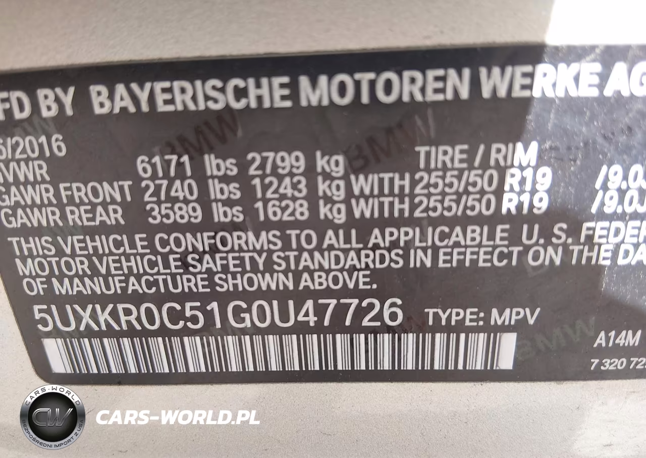 2016 BMW X5 xDrive35I VIN:5UXKR0C51G0U47726 - 9