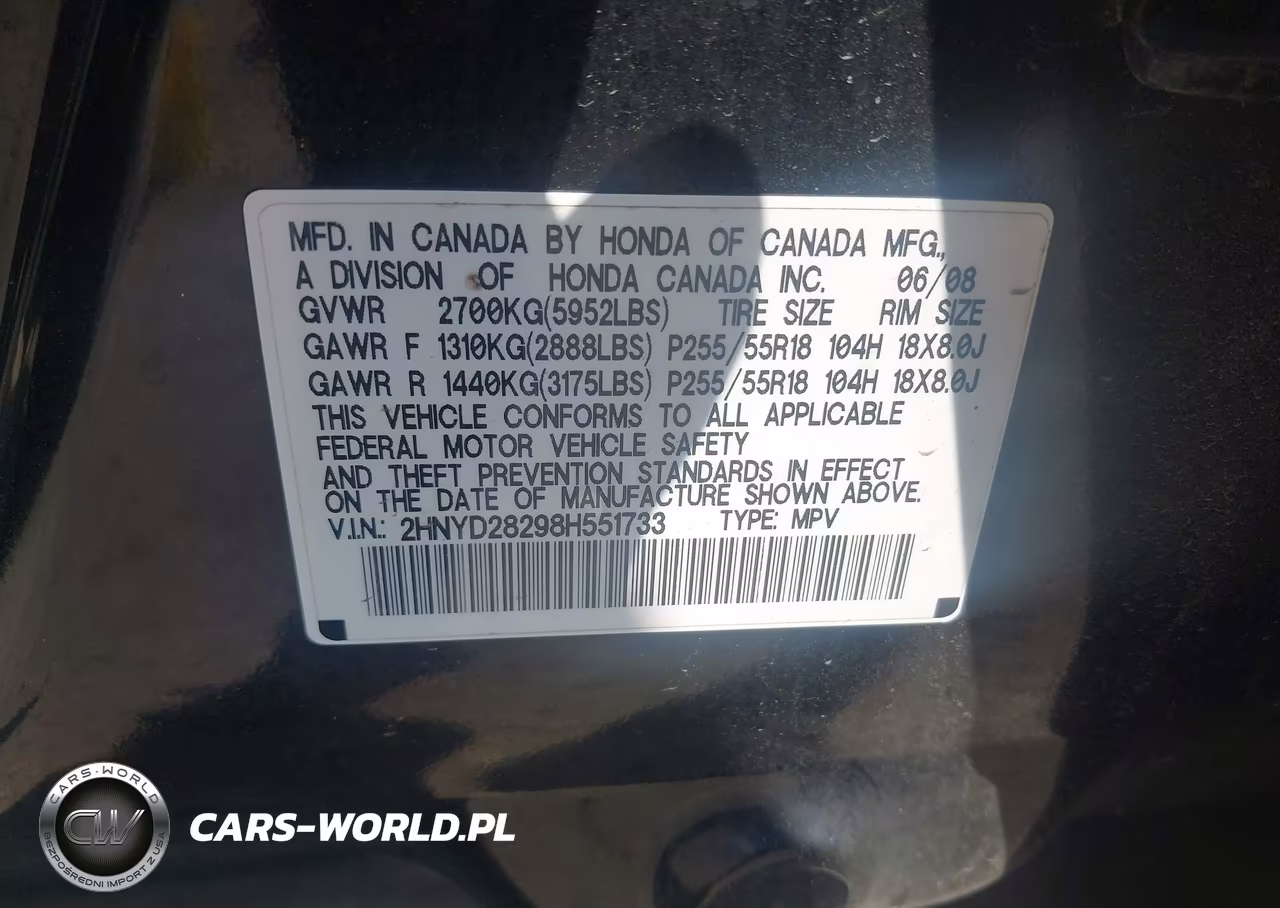 2008 Acura Mdx VIN:2HNYD28298H551733 - 9