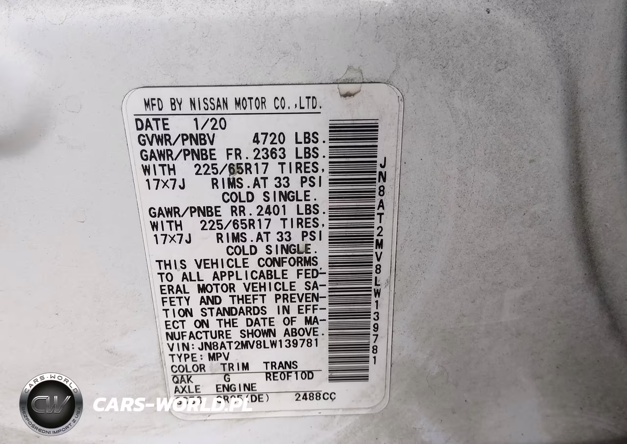 2020 Nissan Rogue S Intelligent Awd VIN:JN8AT2MV8LW139781 - 9