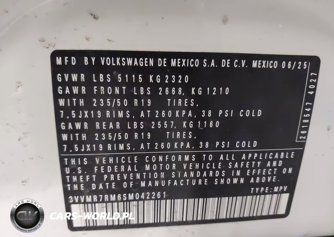 2025 Volkswagen Tiguan 2.0T Se VIN:3VVMR7RM6SM042261 - 9