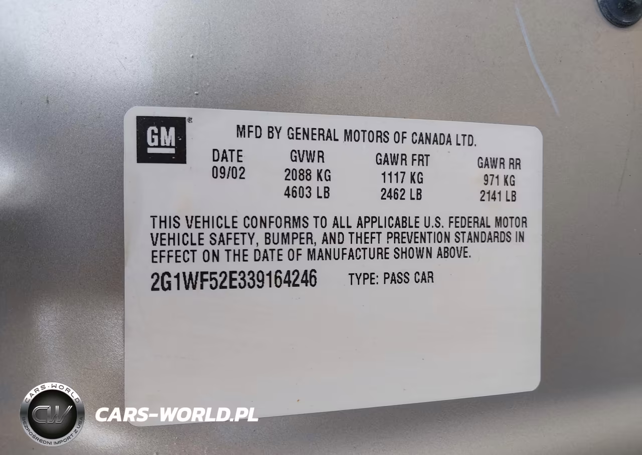2003 Chevrolet Impala VIN:2G1WF52E339164246 - 9