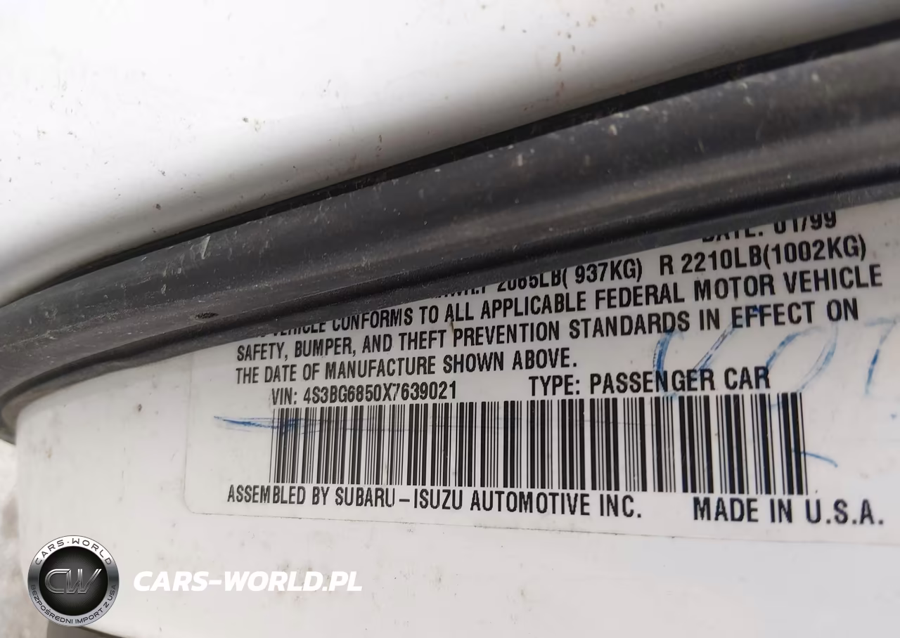 1998 Subaru Legacy Outback-Outback Limited-Outback Sport VIN:4S3BG6853W7608327 - 9