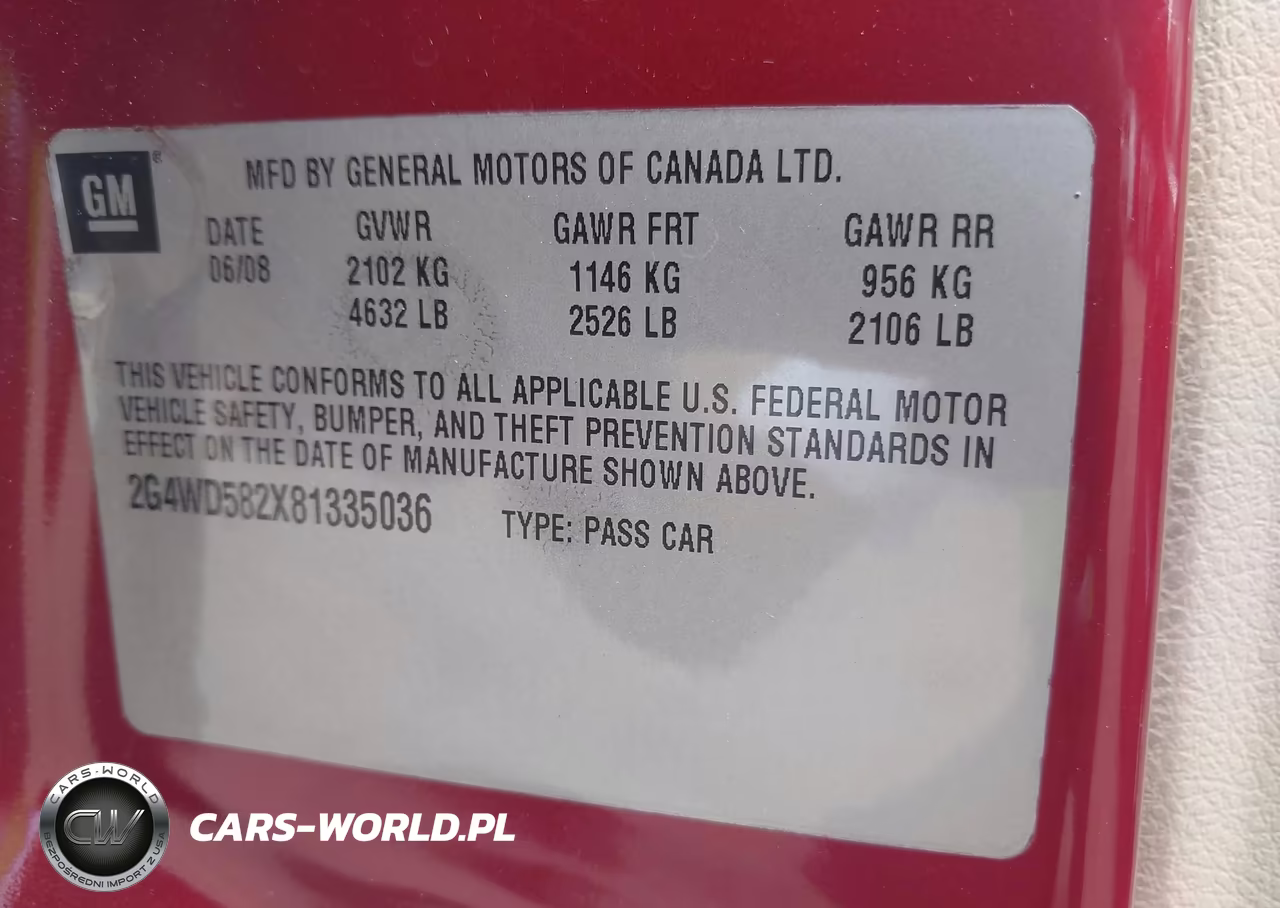 2008 Buick Lacrosse Cxl VIN:2G4WD582X81335036 - 9