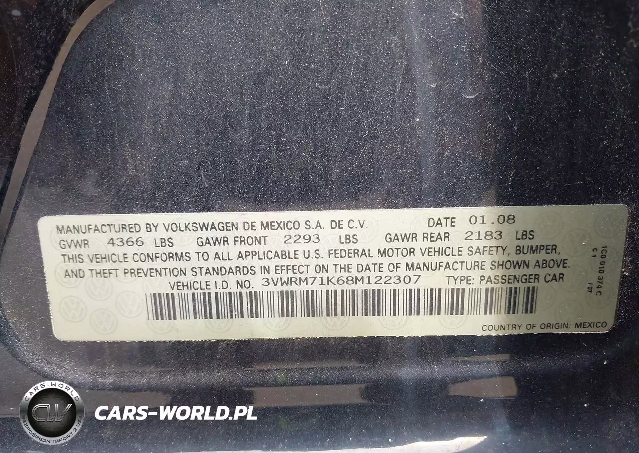 2008 Volkswagen Jetta Se-Sel VIN:3VWRM71K68M122307 - 9