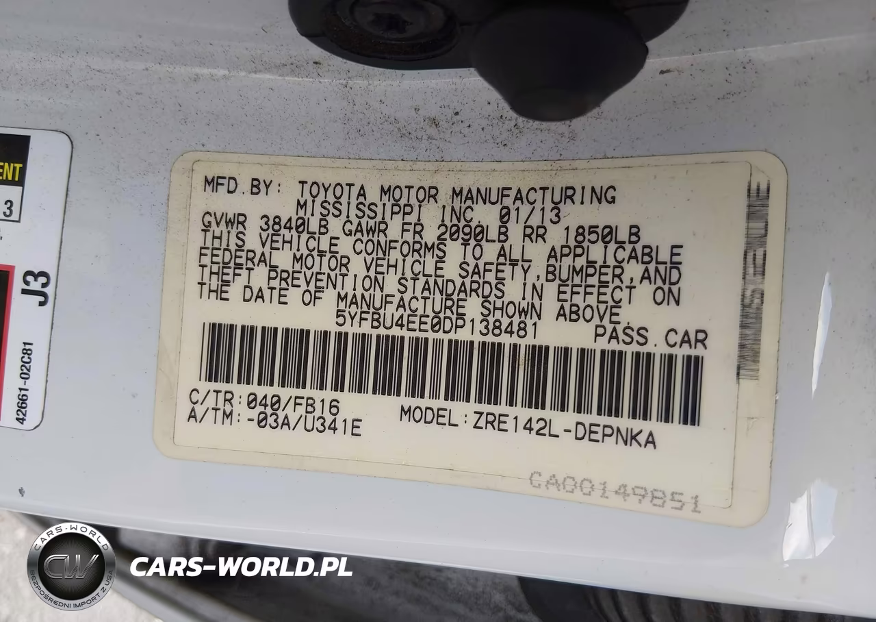 2013 Toyota Corolla Le VIN:5YFBU4EE0DP138481 - 9