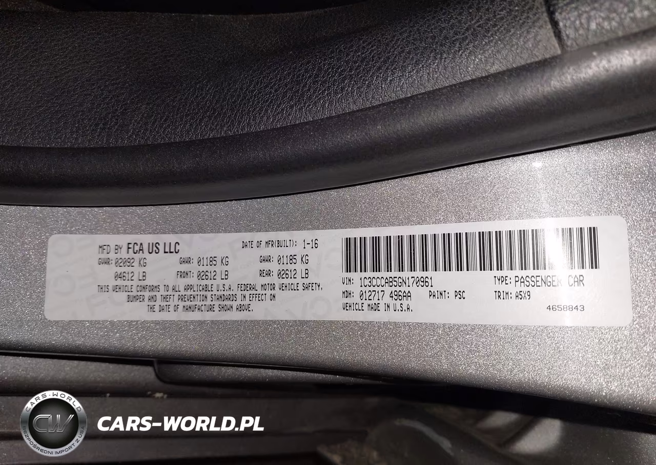 2016 Chrysler 200 Limited VIN:1C3CCCAB5GN170961 - 9