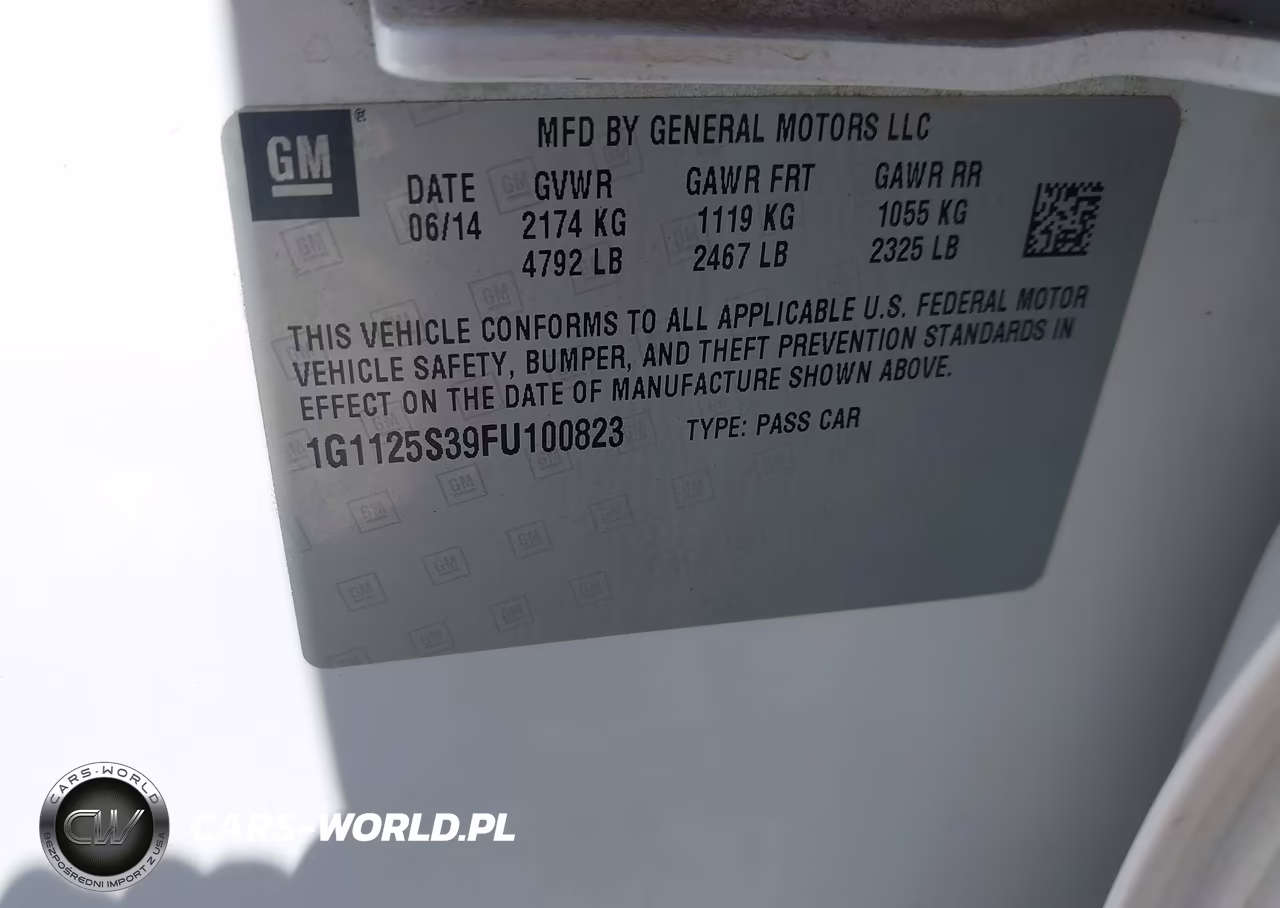 2015 Chevrolet Impala 2Lt VIN:1G1125S39FU100823 - 9