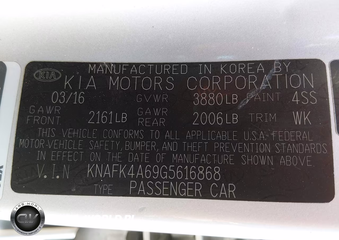 2016 Kia Forte Lx VIN:KNAFK4A69G5616868 - 9