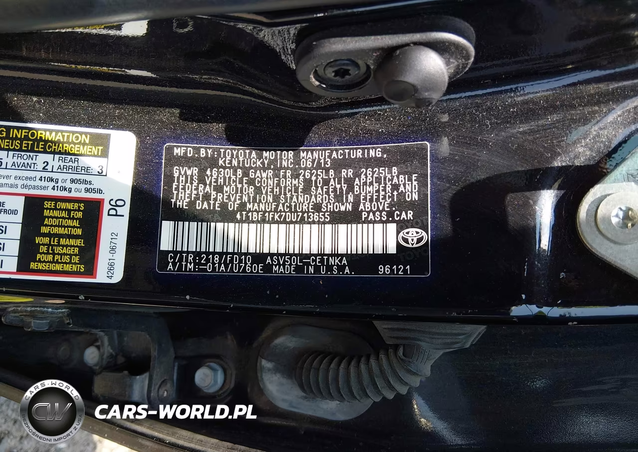 2013 Toyota Camry Le VIN:4T1BF1FK7DU713655 - 9