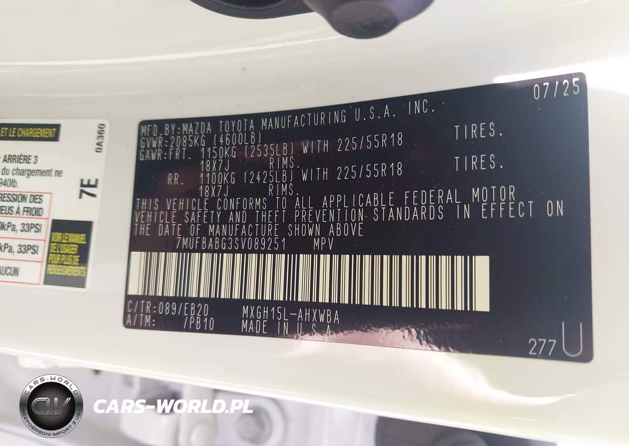 2025 Toyota Corolla Cross Hybrid Xse VIN:7MUFBABG3SV089251 - 9