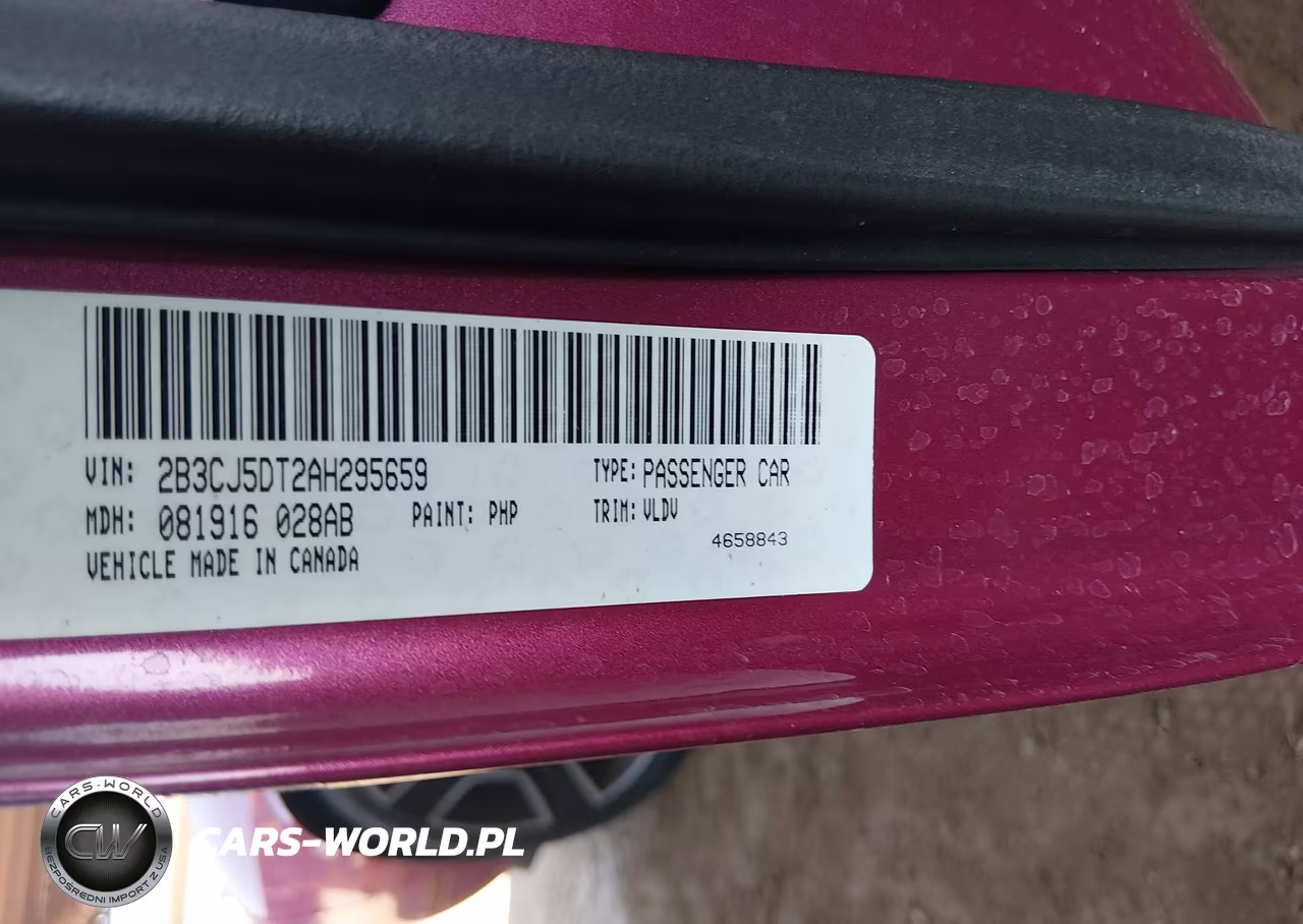2010 Dodge Challenger R-T VIN:2B3CJ5DT2AH295659 - 9