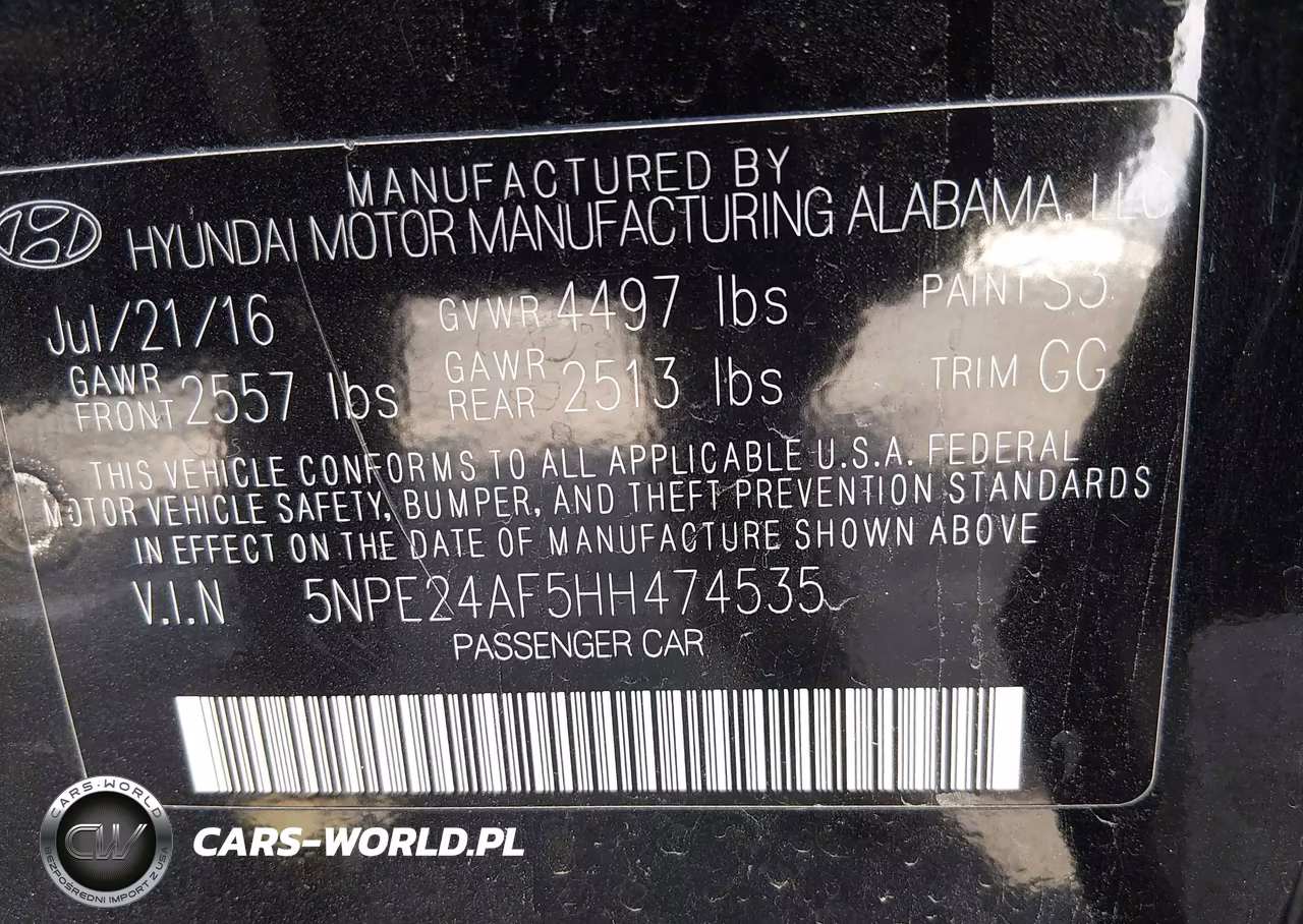 2017 Hyundai Sonata VIN:5NPE24AF5HH474535 - 9