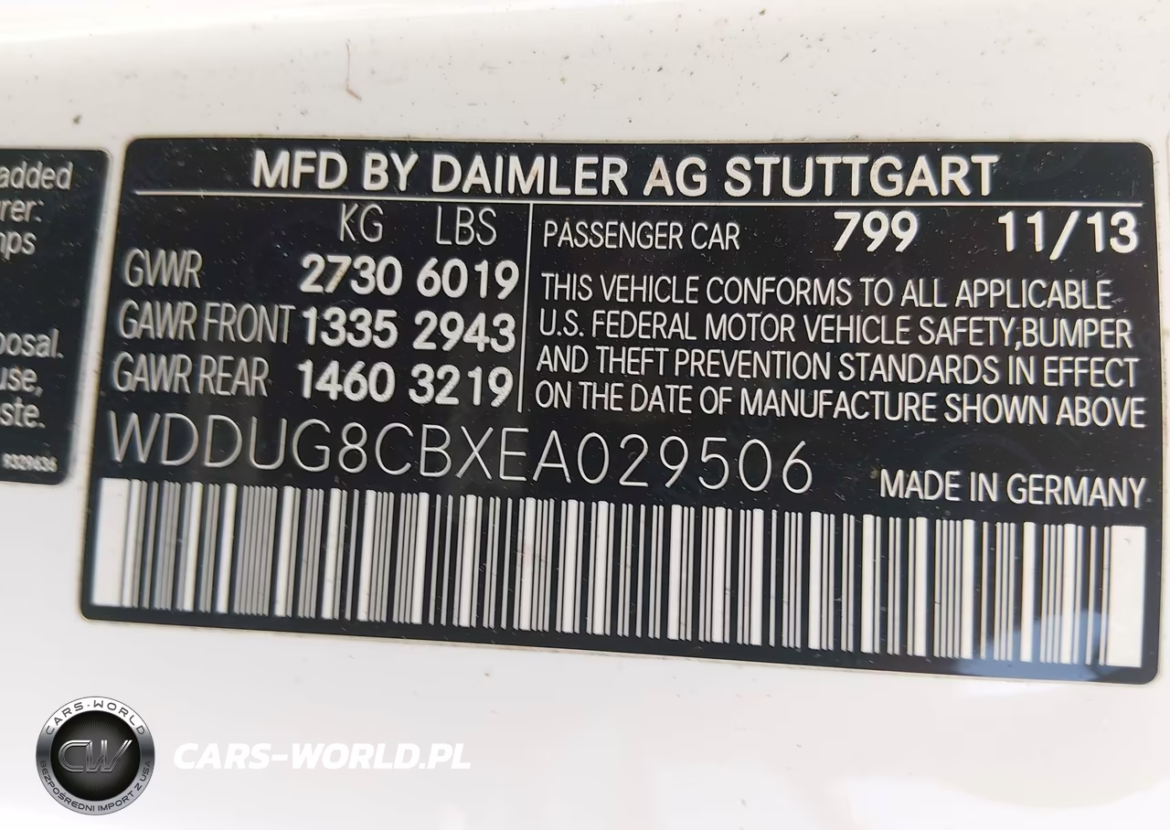 2014 Mercedes-Benz S 550 VIN:WDDUG8CBXEA029506 - 9