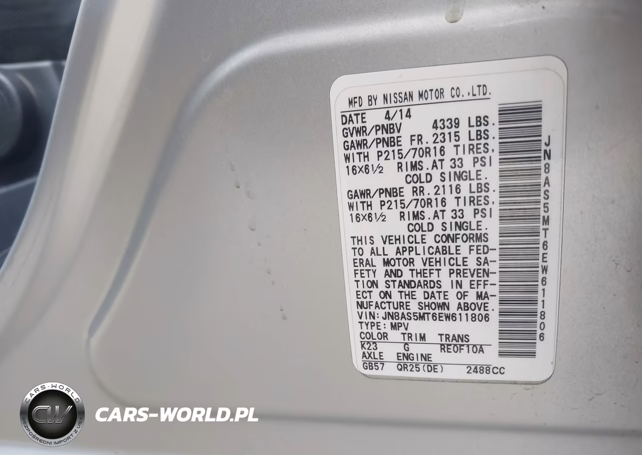 2014 Nissan Rogue Select S VIN:JN8AS5MT6EW611806 - 9