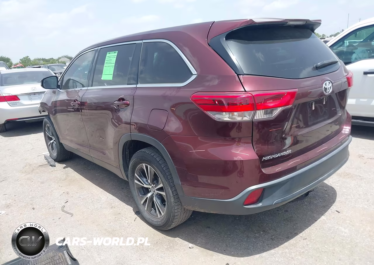 2019 Toyota Highlander Le VIN:5TDZARFH8KS051591 - 3