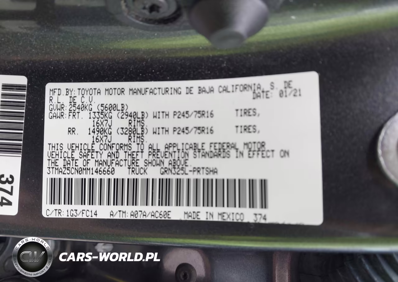 2021 Toyota Tacoma Sr5 V6 VIN:3TMAZ5CN0MM146660 - 9
