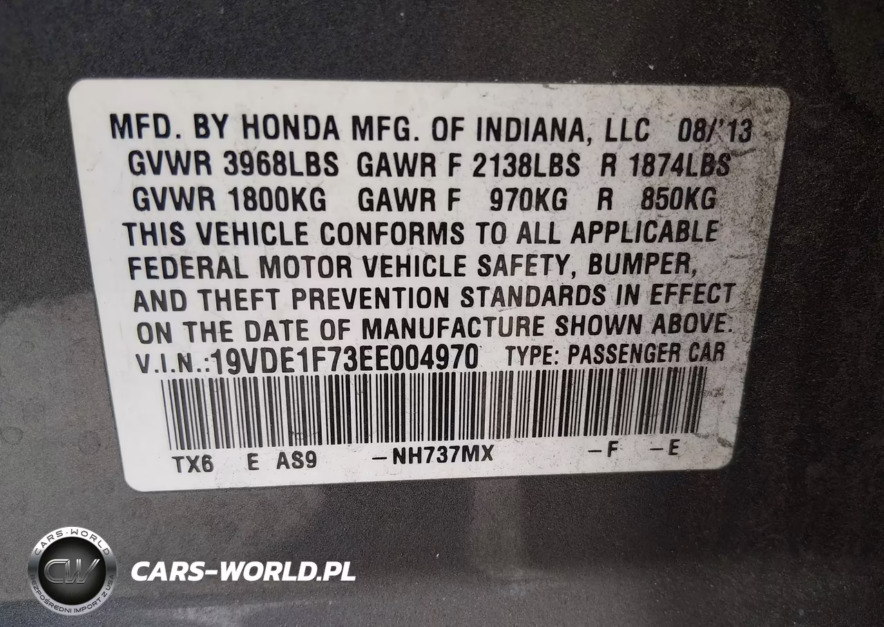 2014 Acura Ilx 2.0L VIN:19VDE1F73EE004970 - 9