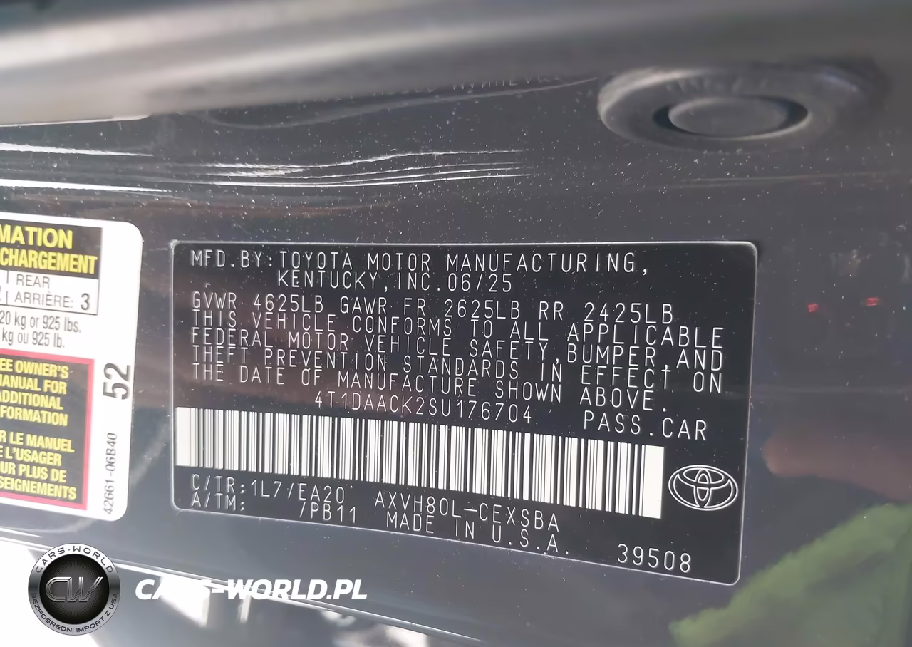 2025 Toyota Camry Se VIN:4T1DAACK2SU176704 - 9