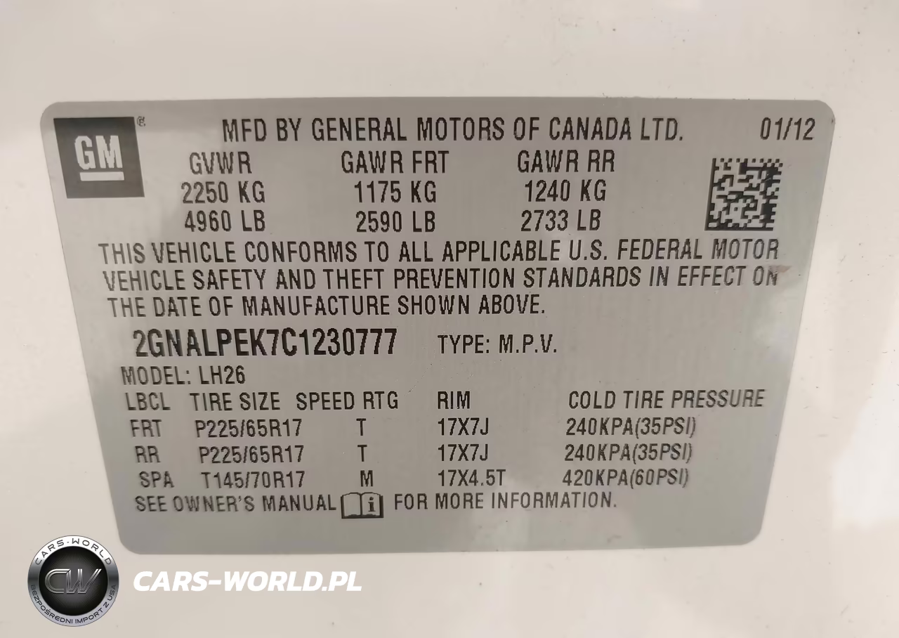 2012 Chevrolet Equinox Lt W-2Lt VIN:2GNALPEK7C1230777 - 9