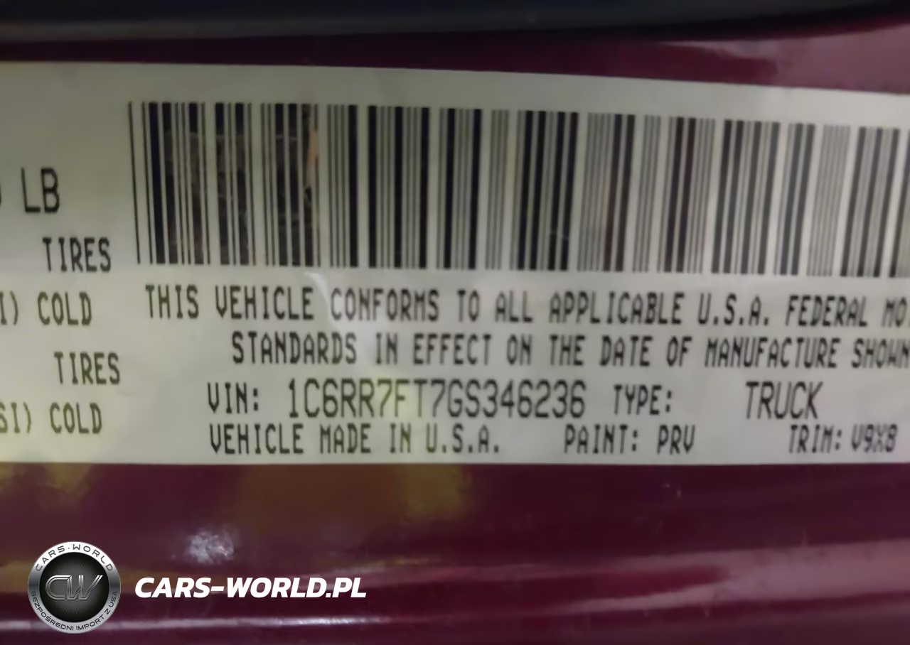 2016 Ram 1500 Express VIN:1C6RR7FT7GS346236 - 9