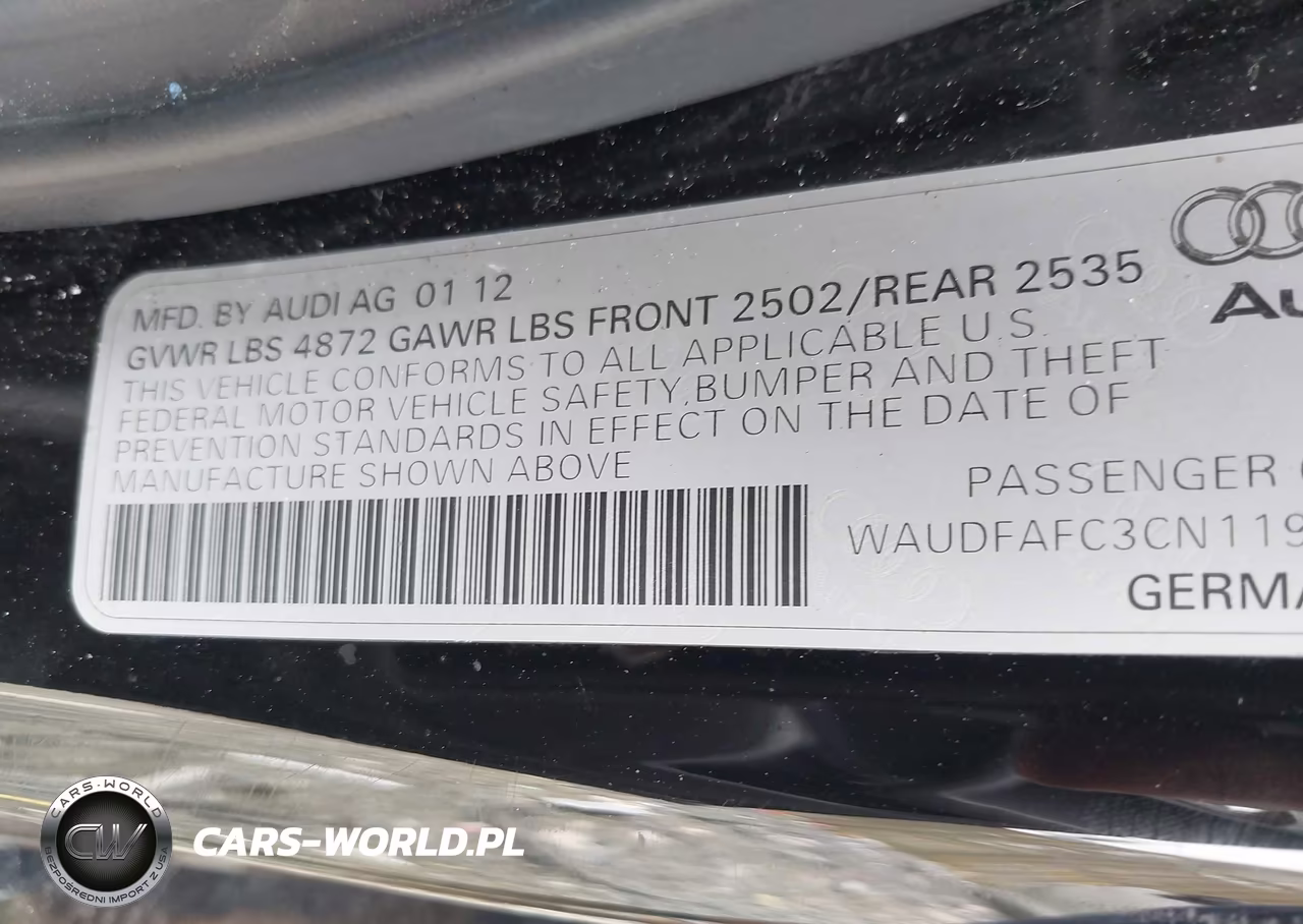 2012 Audi A6 2.0T Premium Plus VIN:WAUDFAFC3CN119219 - 9