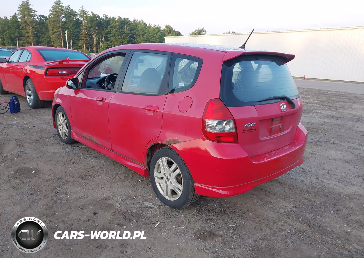 2007 Honda Fit Sport VIN:JHMGD37617S000276 - 3
