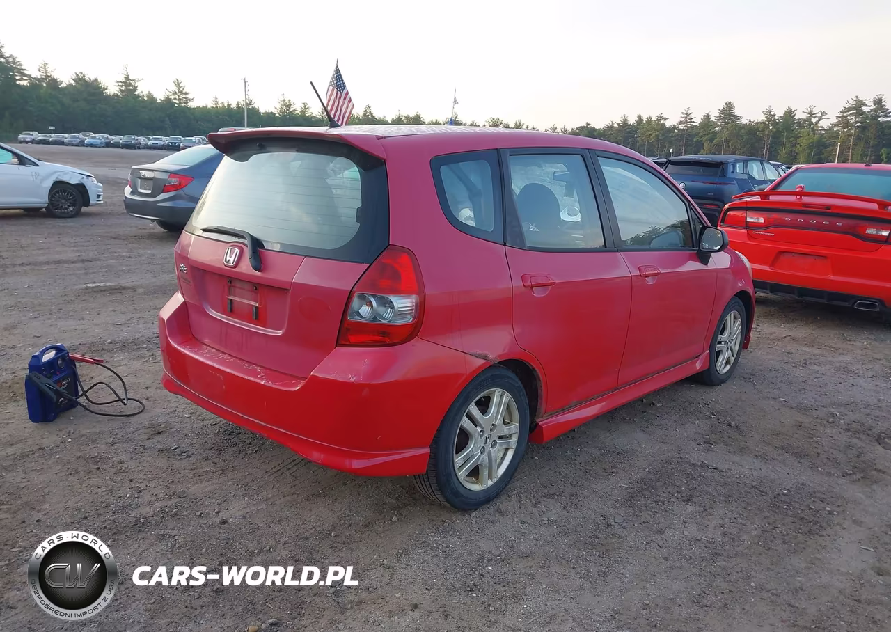2007 Honda Fit Sport VIN:JHMGD37617S000276 - 4
