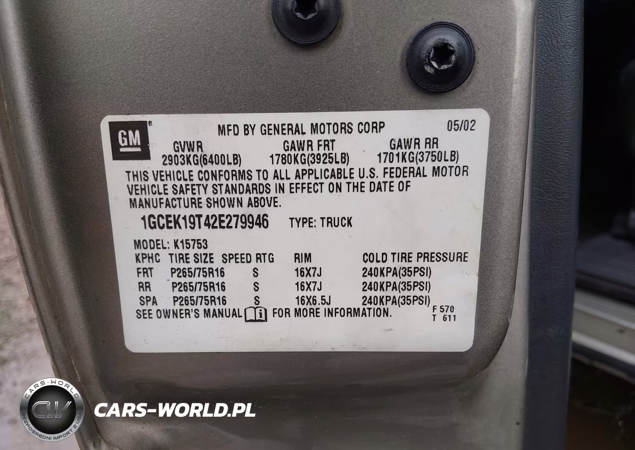 2002 Chevrolet Silverado 1500 Lt VIN:1GCEK19T42E279946 - 9