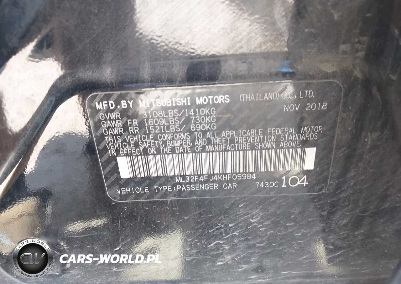 2019 Mitsubishi Mirage G4 Se VIN:ML32F4FJ4KHF05984 - 9
