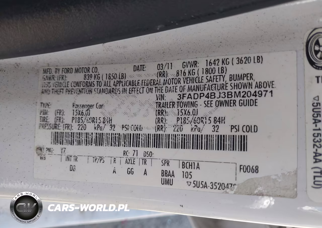 2011 Ford Fiesta Se VIN:3FADP4BJ3BM204971 - 9