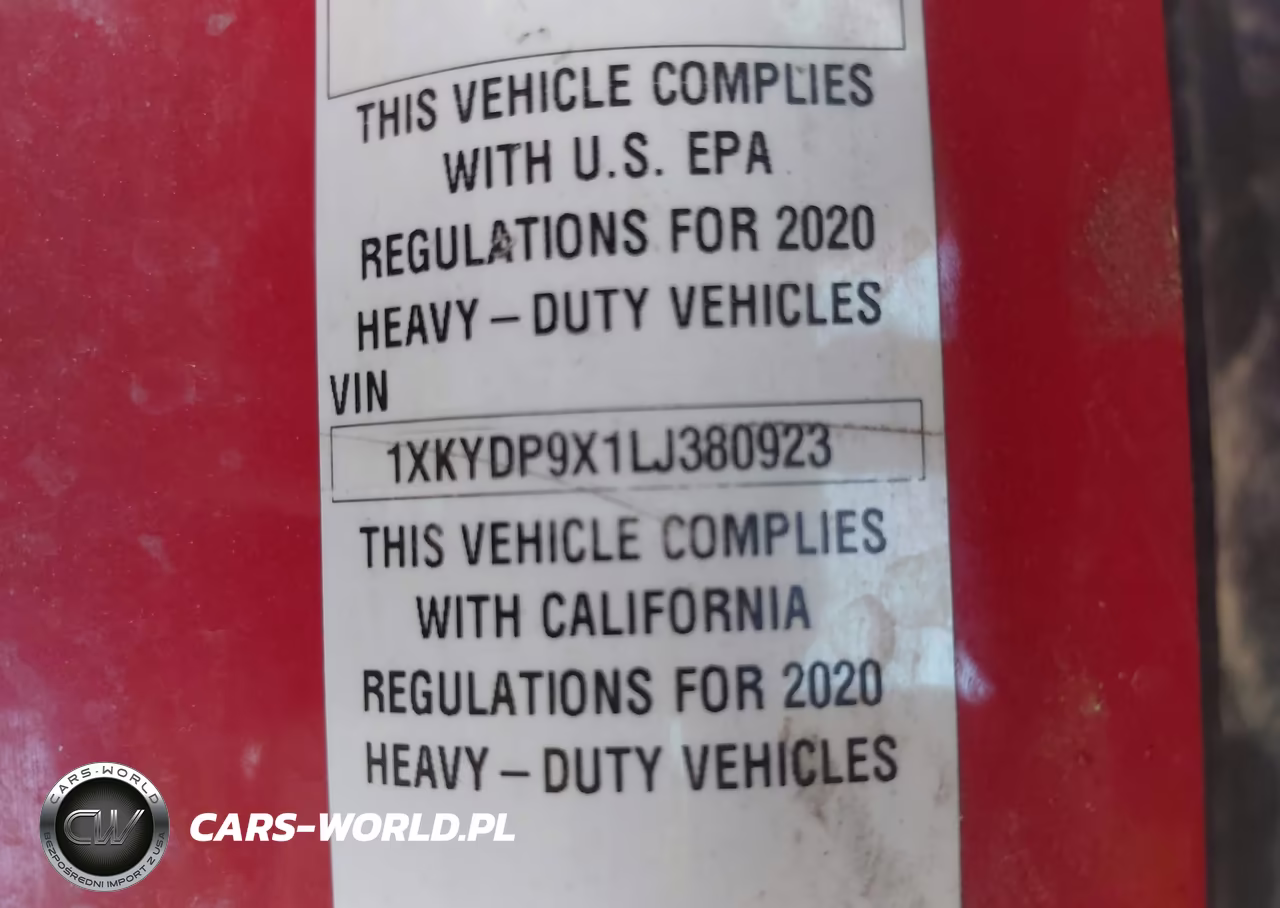 2020 Kenworth T680 VIN:1XKYDP9X1LJ380923 - 8