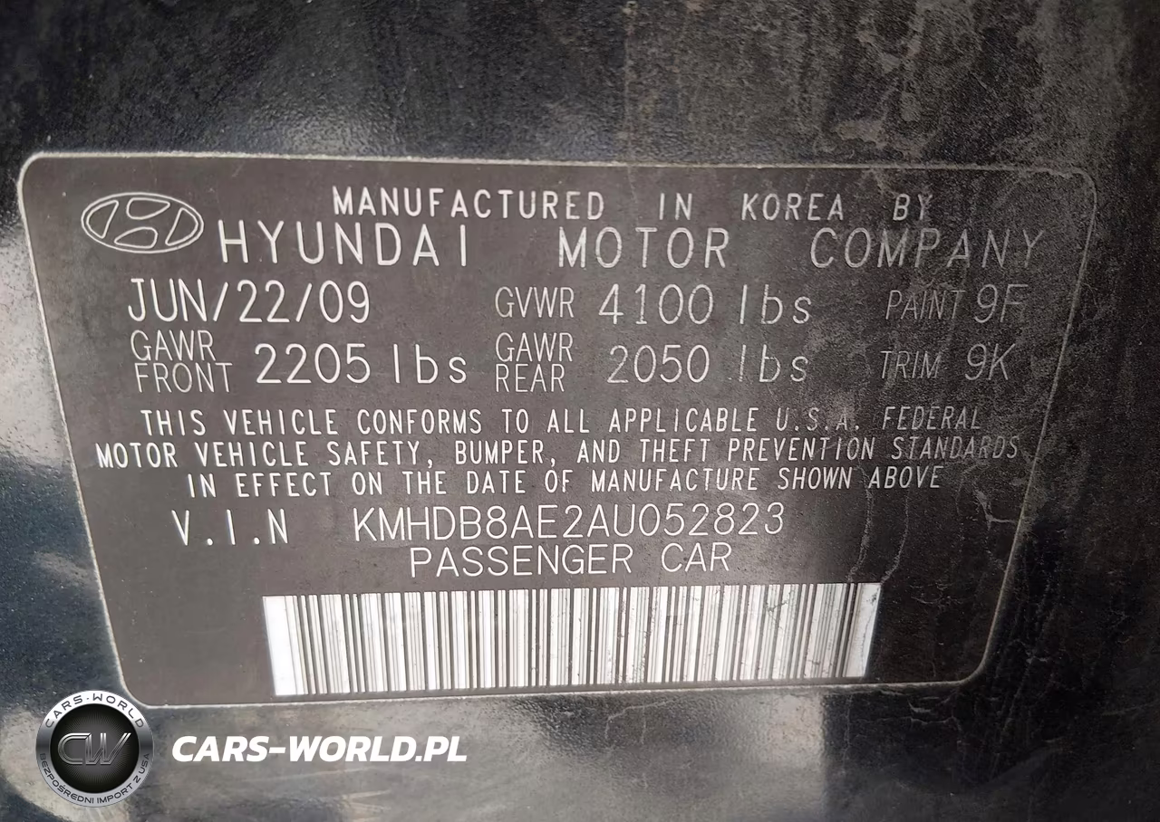 2010 Hyundai Elantra Touring Gls VIN:KMHDB8AE2AU052823 - 9