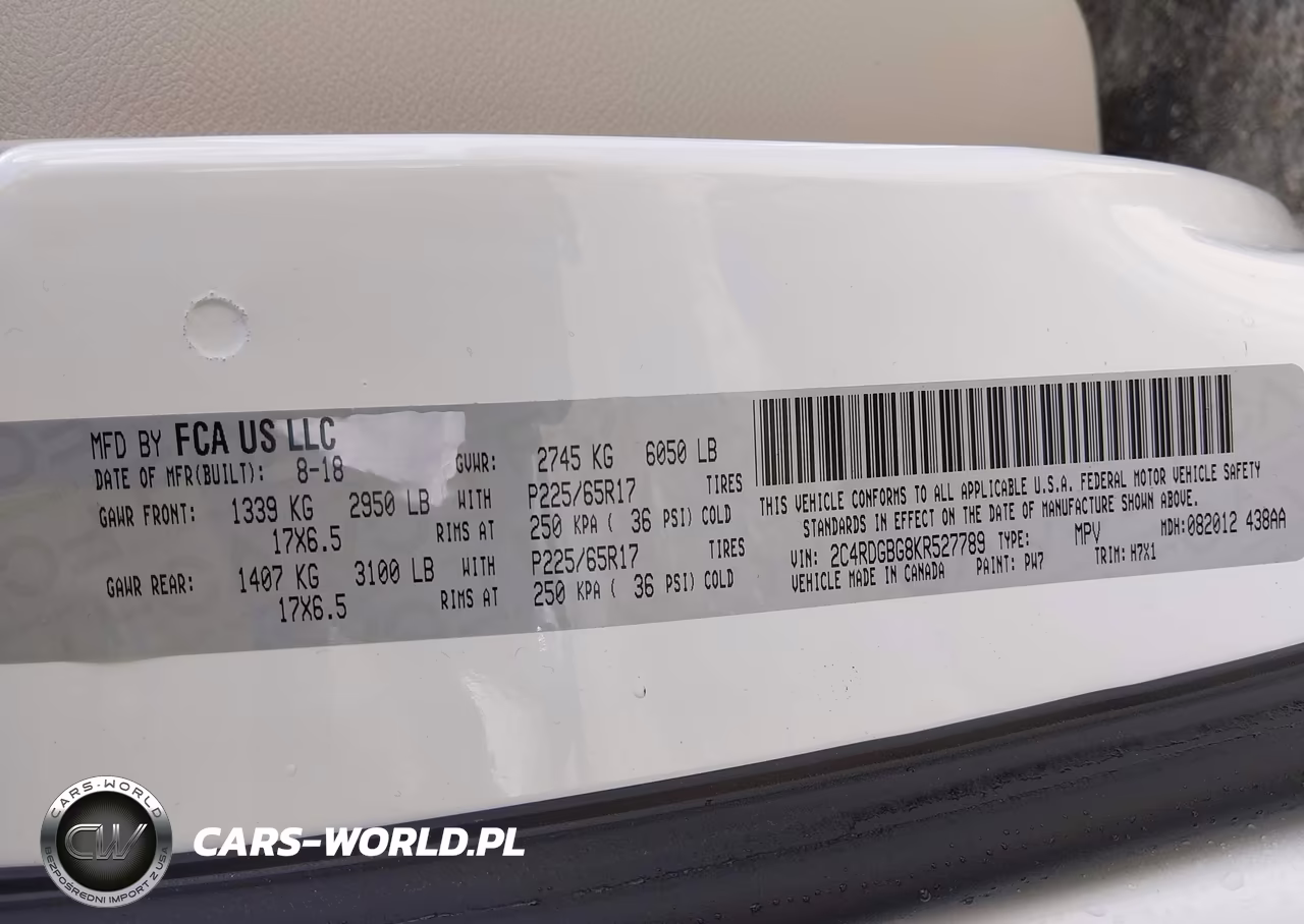 2019 Dodge Grand Caravan Se VIN:2C4RDGBG8KR527789 - 9